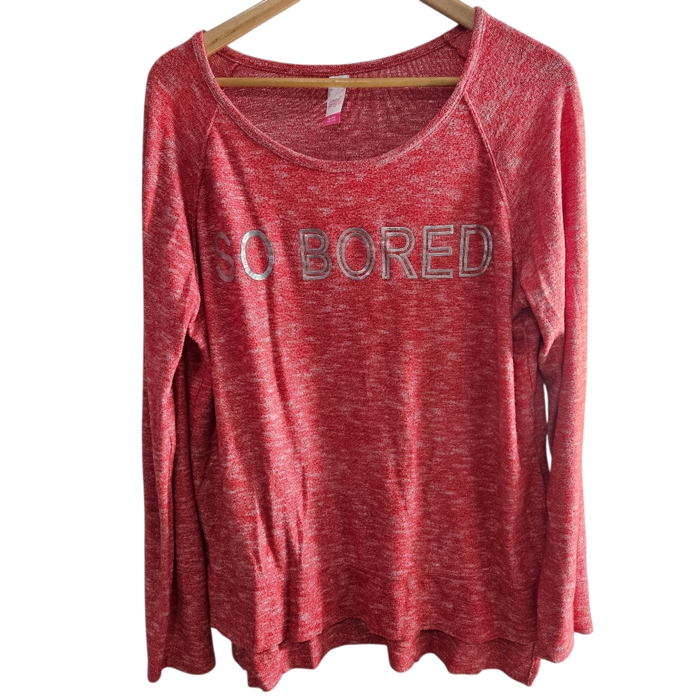 No Boundaries Women's Long Sleeve Top No So Board